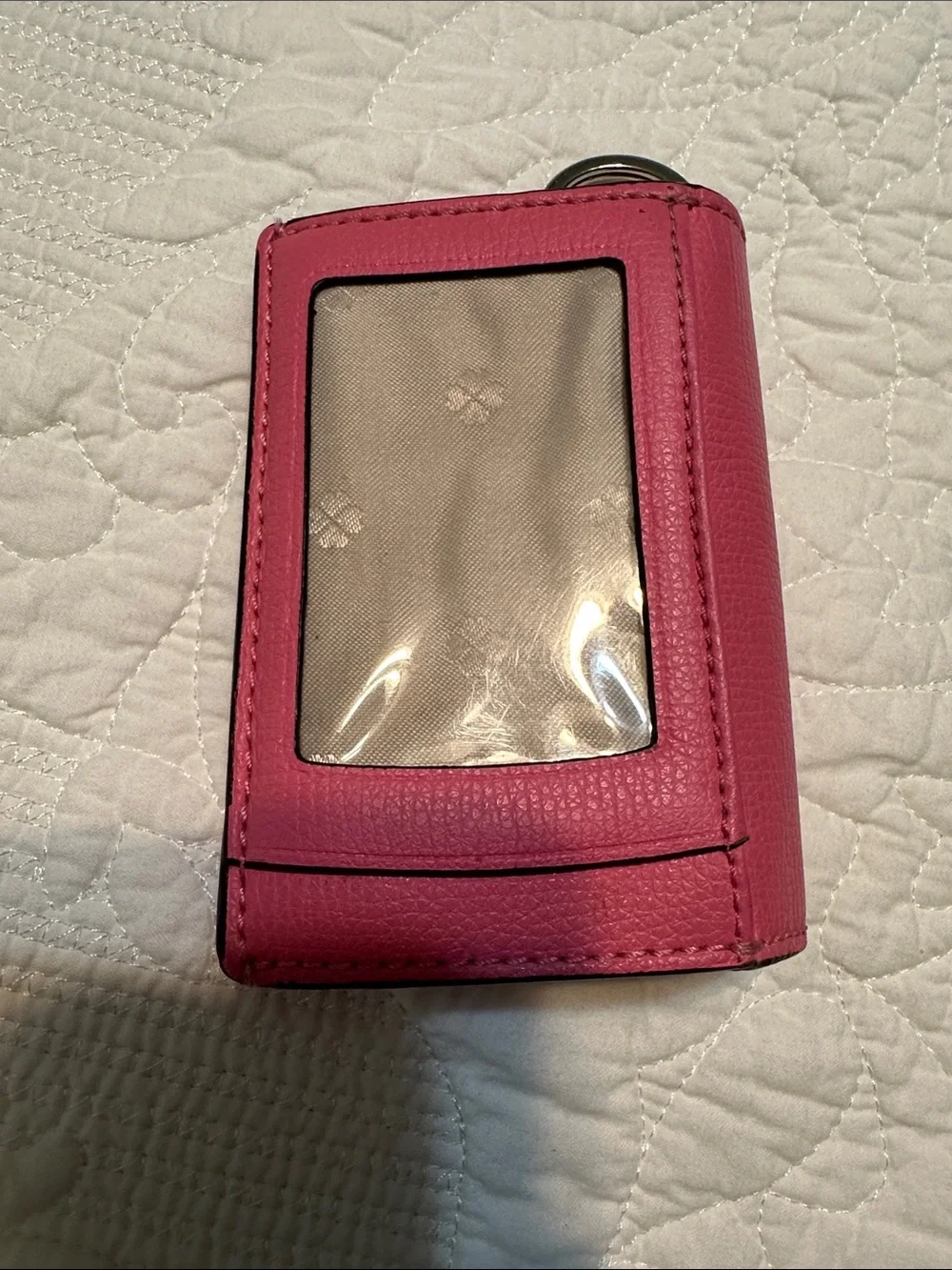 kate spade Pink Leather Key Ring Card Case